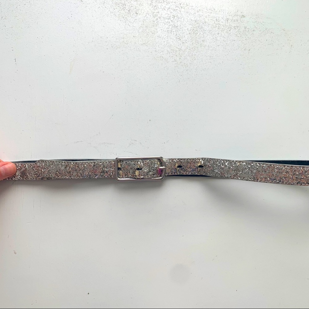 * 2 for $20* J.Crew Silver Glitter Belt